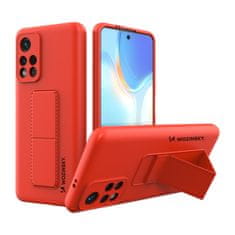 slomart wozinsky kickstand case silikonski ovitek za stojalo za xiaomi poco m4 pro 5g rdeč