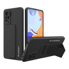 slomart wozinsky kickstand case silikonski ovitek s stojalom za xiaomi redmi note 11 pro črn