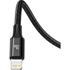 BASEUS priključni kabel USB-C na Lightning / USB-C / micro USB 20W 1,5 m (črn)