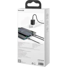 BASEUS priključni kabel USB-C na Lightning / USB-C / micro USB 20W 1,5 m (črn)