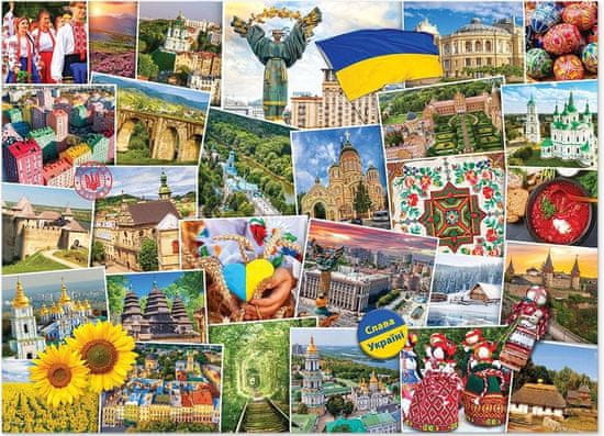 EuroGraphics Puzzle Ukrajina 1000 kosov