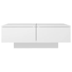 Vidaxl Klubska mizica bela 90x60x31 cm iverna plošča