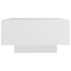 Vidaxl Klubska mizica bela 90x60x31 cm iverna plošča