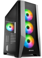 Sharkoon TG7M gaming ohišje, RGB, ATX, okno, črno (TG7M RGB)