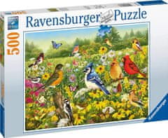 Ravensburger Puzzle Ptice na travniku 500 kosov