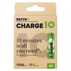 GP polnilne baterije ReCyko Charge 10 AA (HR6), 4 kos (1033224170)