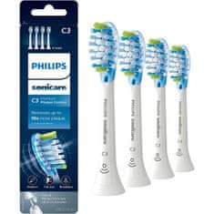 Philips Sonicare C3 Premium Plaque Defense nastavki, 4 kosi, beli HX9044/17