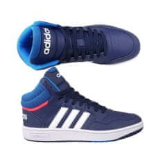 Adidas Čevlji košarkaška obutev mornarsko modra 39 1/3 EU Hoops Mid 30
