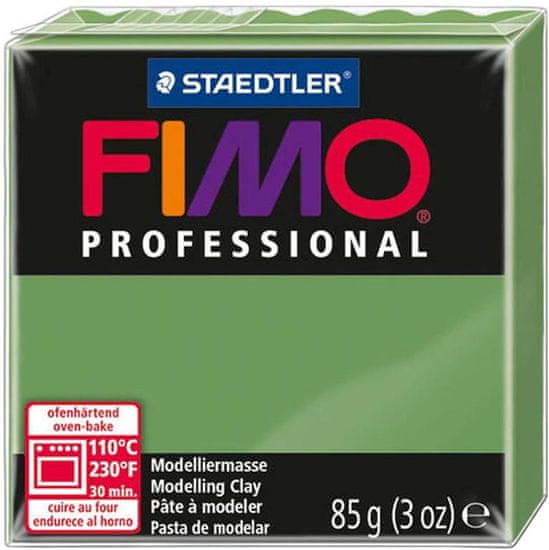 Rayher.	 FIMO Prof polimerna masa 57, listno zel., 85g