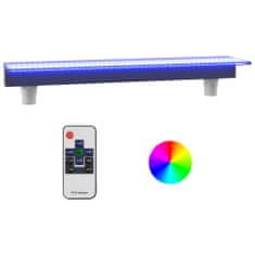 Vidaxl Vodni slap z RGB LED osvetlitvijo, akril, 90 cm