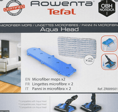 Rowenta komplet Microfiber krpic, za sesalnik Aqua Mop X-Force Versataile, 2/1 (ZR009501)