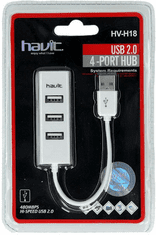 Havit H18 priklopna postaja, USB 2.0, bela (HV-H18)