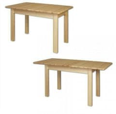 eoshop Zložljiva miza ST101 S120(170) iz masivnega lesa (barva lesa: bor)