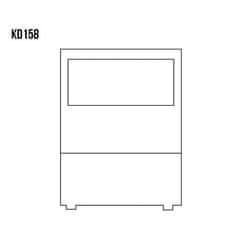 eoshop Komoda KD158, 45x92x42, bor (Barva lesa: Naravno (lakirano))