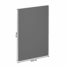KONDELA Vrata myčku,44,6x57, siva mat, LANGEN