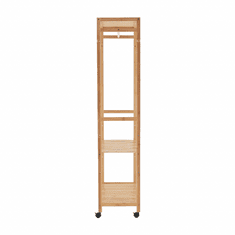 KONDELA Organizator garderobe, naravni bambus, MELAR