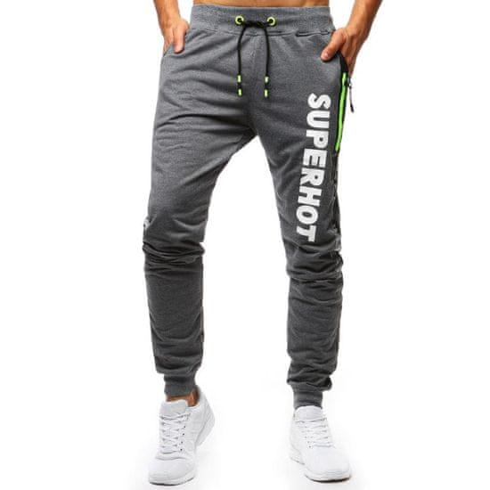 Dstreet SUPERHOT moške športne hlače temno sive ux3520