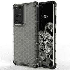 slomart honeycomb case armored ovitek z gel okvirjem za samsung galaxy s22 ultra črn