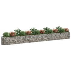 Vidaxl Visoka greda gabion pocinkano železo 540x50x50 cm