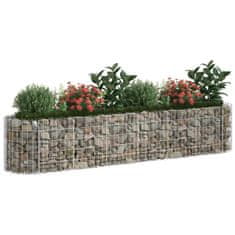 Vidaxl Visoka greda gabion pocinkano železo 260x50x50 cm