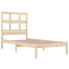 Vidaxl Posteljni okvir iz trdne borovine 90x200 cm