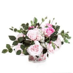 Eurofirany Rose Flower 40 L 40 cm premera Cvet 8 cm prahu roza