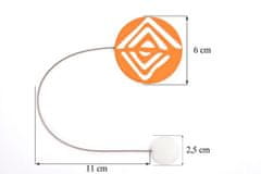 Eurofirany Dekorativna kljuka z magnetom Oranžna