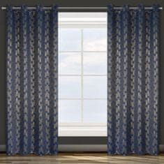 Eurofirany Zavesa D91 Poli 140X250 cm Navy Blue