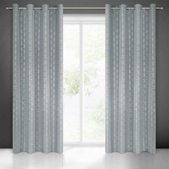 Eurofirany Zavesa pripravljena Cande 140X250 Cm Grey