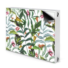 tulup.si Pokrov za radiator PVC Tropska flora 90x60 cm