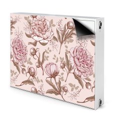 tulup.si Pokrov za radiator PVC Roza peonije 80x60 cm