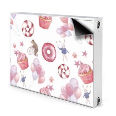 tulup.si Pokrov za radiator PVC Sladkarije in baloni 100x60 cm