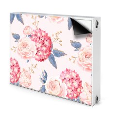 tulup.si Pokrov za radiator PVC Hydrangeas 80x60 cm