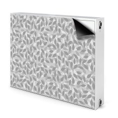 tulup.si Pokrov za radiator PVC Sivi listi 80x60 cm