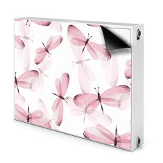 tulup.si Pokrov za radiator PVC Roza kačji pastirji 80x60 cm