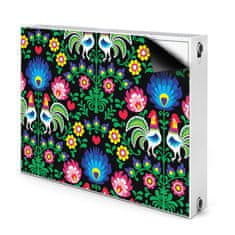 tulup.si Pokrov za radiator PVC Ljudska umetnost 80x60 cm