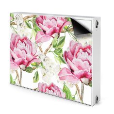 tulup.si Pokrov za radiator PVC Roza peonije 80x60 cm