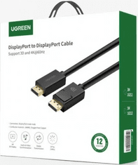 Ugreen kabel, DisplayPort, 4K, 5m, črn (10213)