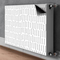 tulup.si Pokrov za radiator PVC Narisane črte 80x60 cm