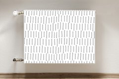 tulup.si Pokrov za radiator PVC Narisane črte 80x60 cm