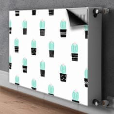 tulup.si Pokrov za radiator PVC Kaktusi 80x60 cm