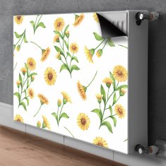 tulup.si Pokrov za radiator PVC Sončnice 80x60 cm