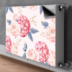 tulup.si Pokrov za radiator PVC Hydrangeas 80x60 cm