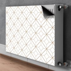 tulup.si Pokrov za radiator PVC Geometrijski diamanti 80x60 cm