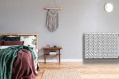 tulup.si Dekoracija za radiatorje Črni in beli krogi 80x60 cm