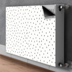 tulup.si Pokrov za radiator PVC Vlečene kapljice 80x60 cm