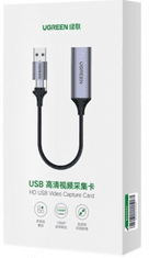 Ugreen adapter za zajem slike, HDMI na USB, črn (40189)