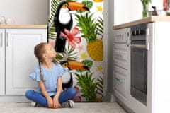 tulup.si Magnetna podloga za hladilnik Toucan in ananas 60x180 cm