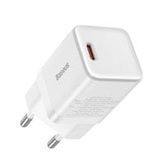 BASEUS GaN3 omrežni polnilnik USB-C 1C 30W, bela