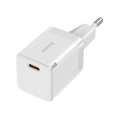 BASEUS GaN3 omrežni polnilnik USB-C 1C 30W, bela